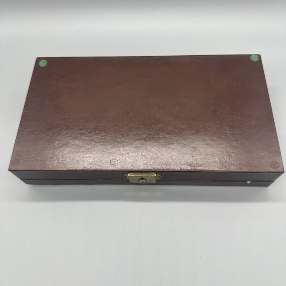 Vintage Men's Jewelry Box Cuff Links Tie Clips Box - Picture 2 of 9